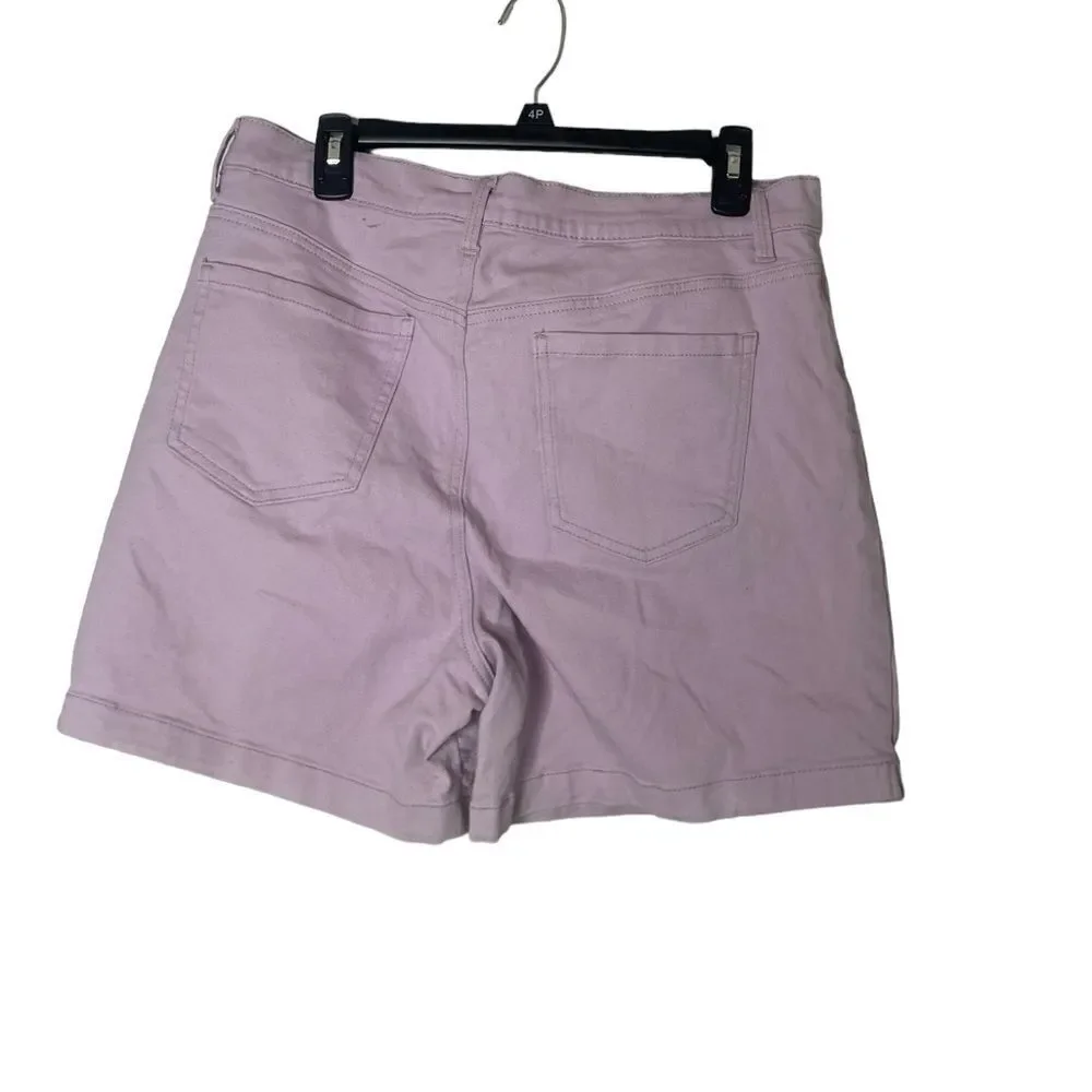 Gloria Vanderbilt light Purple size 14   All Around Slimming Effect Shorts - Picture 2 of 7